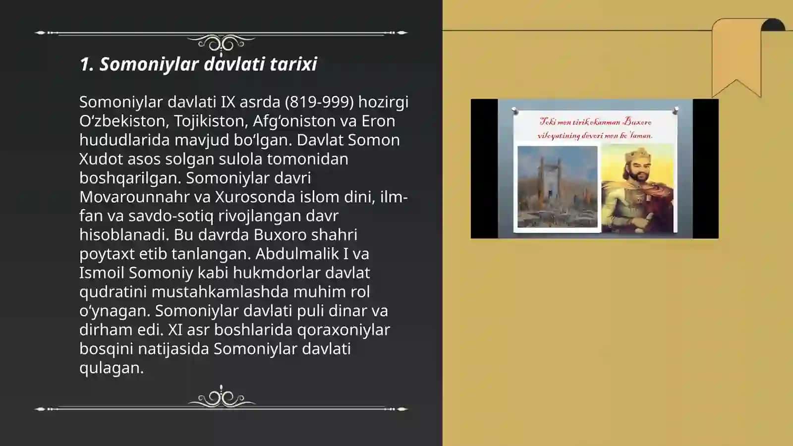 Somoniylar haqida 3