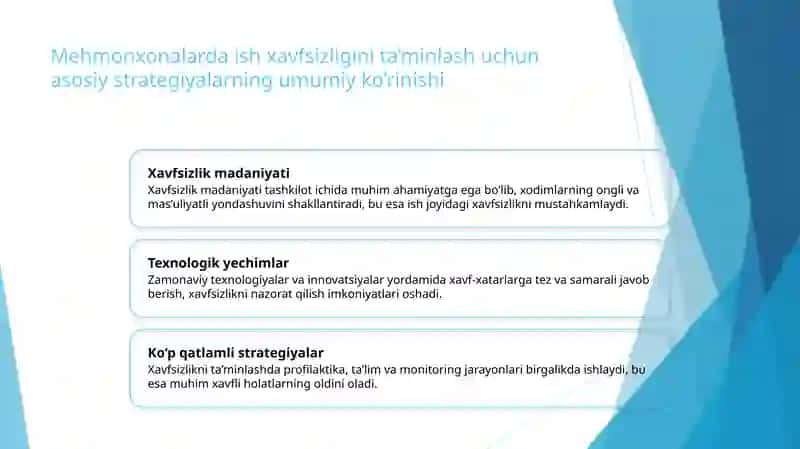 Mehmonxonalardaxonalar bo'limida mehnat muhofazasini tashkil qilish 3