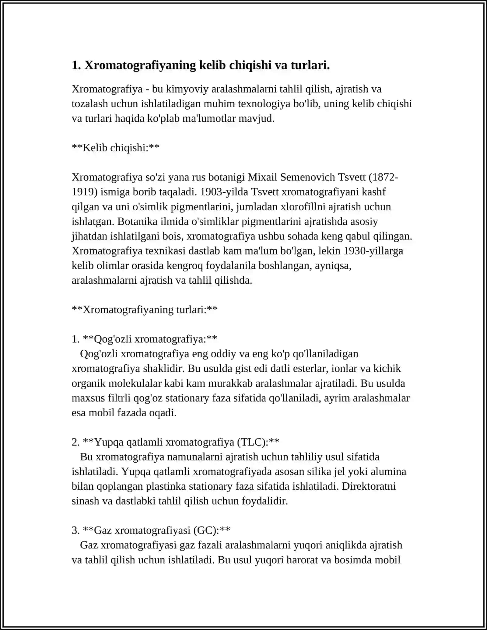 XROMATOGRAFIYANING TIBBIY IZLANISHDAGI IMKONIYATLARI 3