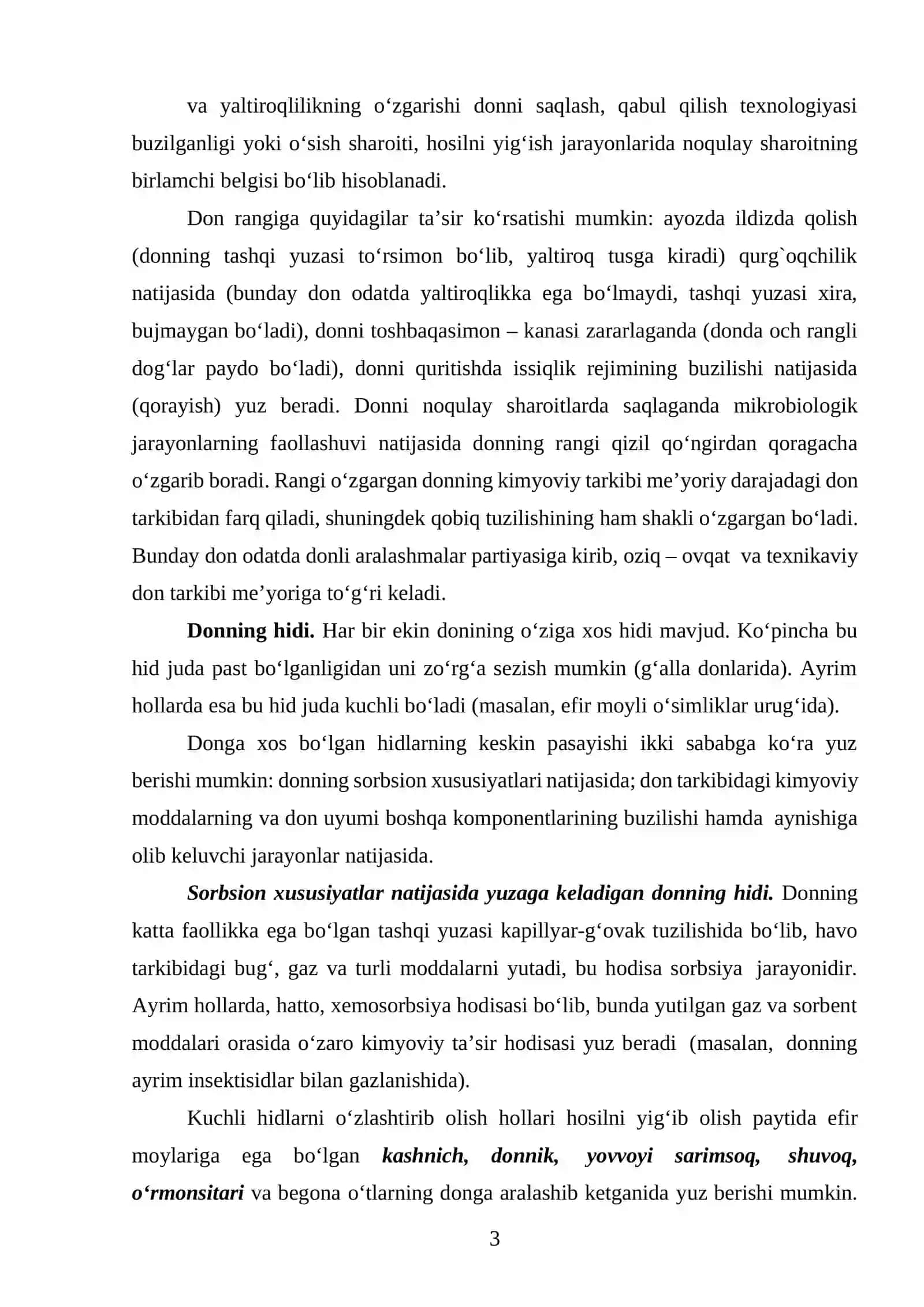 Donning Organoleptik Ko’rsatkichlarini Aniqlash 3