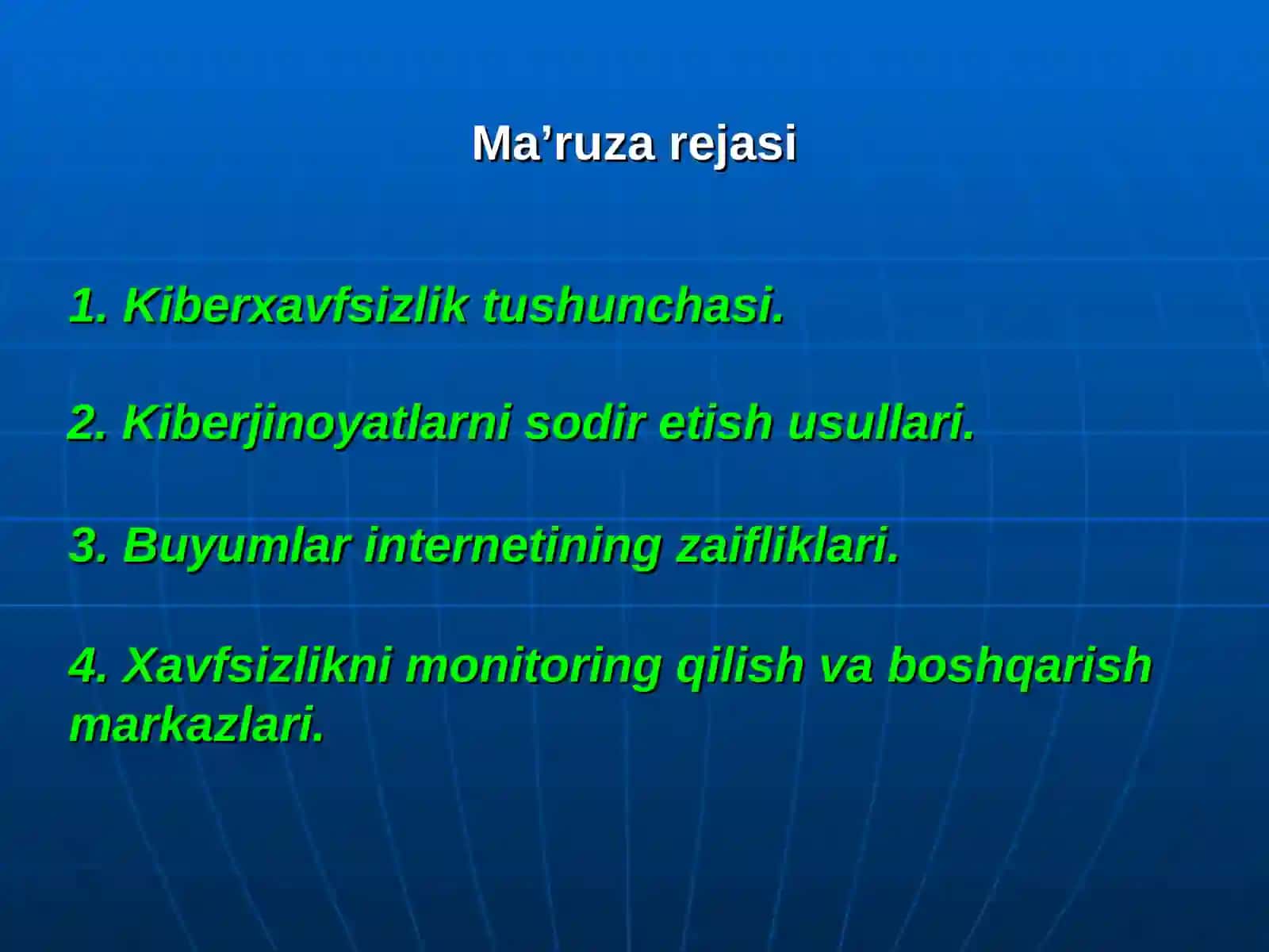 Kiberxavfsizlik asoslari 3