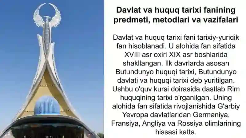 Davlat va huquq tarixi fanining predmeti, metodi va vazifalari 3