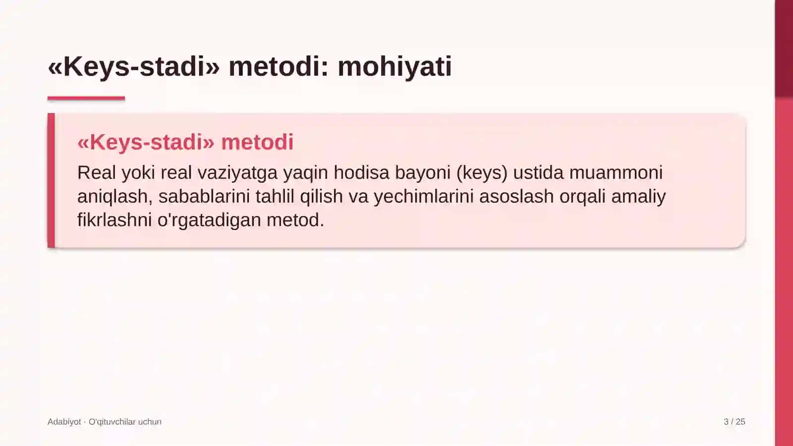 adabiyot darslarida keys stadi metodidan foydalanish 6403 3