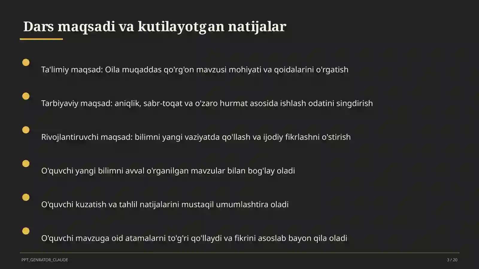 Oila muqaddas qo'rg'on (5-sinf) 3
