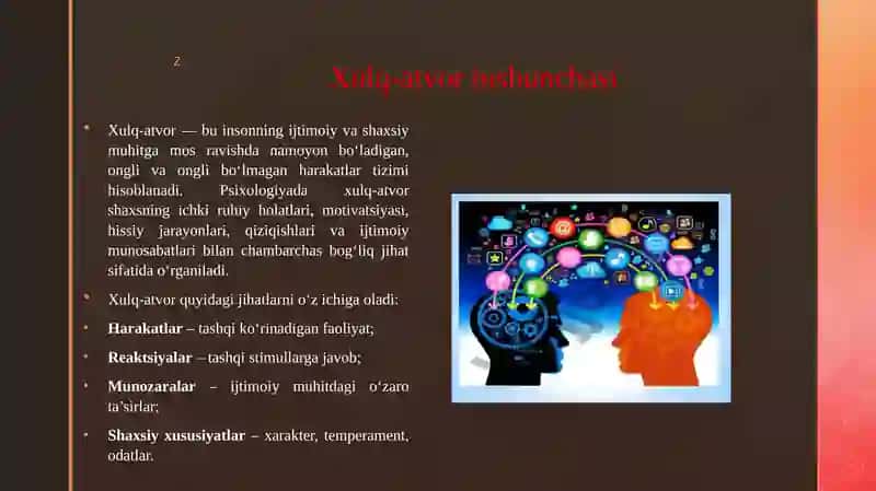 Xulq atvorning psixologiyaning obyekti sifatida oʻrganilishi 3