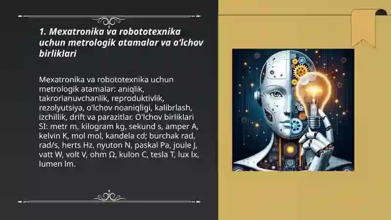 Mexatronika va Robotatexnika boʻyicha qoʻllaniladigan asosiy metrologik standartlar tahlili 3