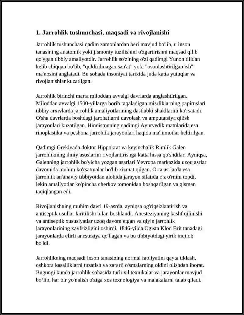HIRURGIYA HAQIDA TUSHUNCHA VA ETIKASI HAQIDA 8 VAROQLI MUSTAQIL ISHI 3