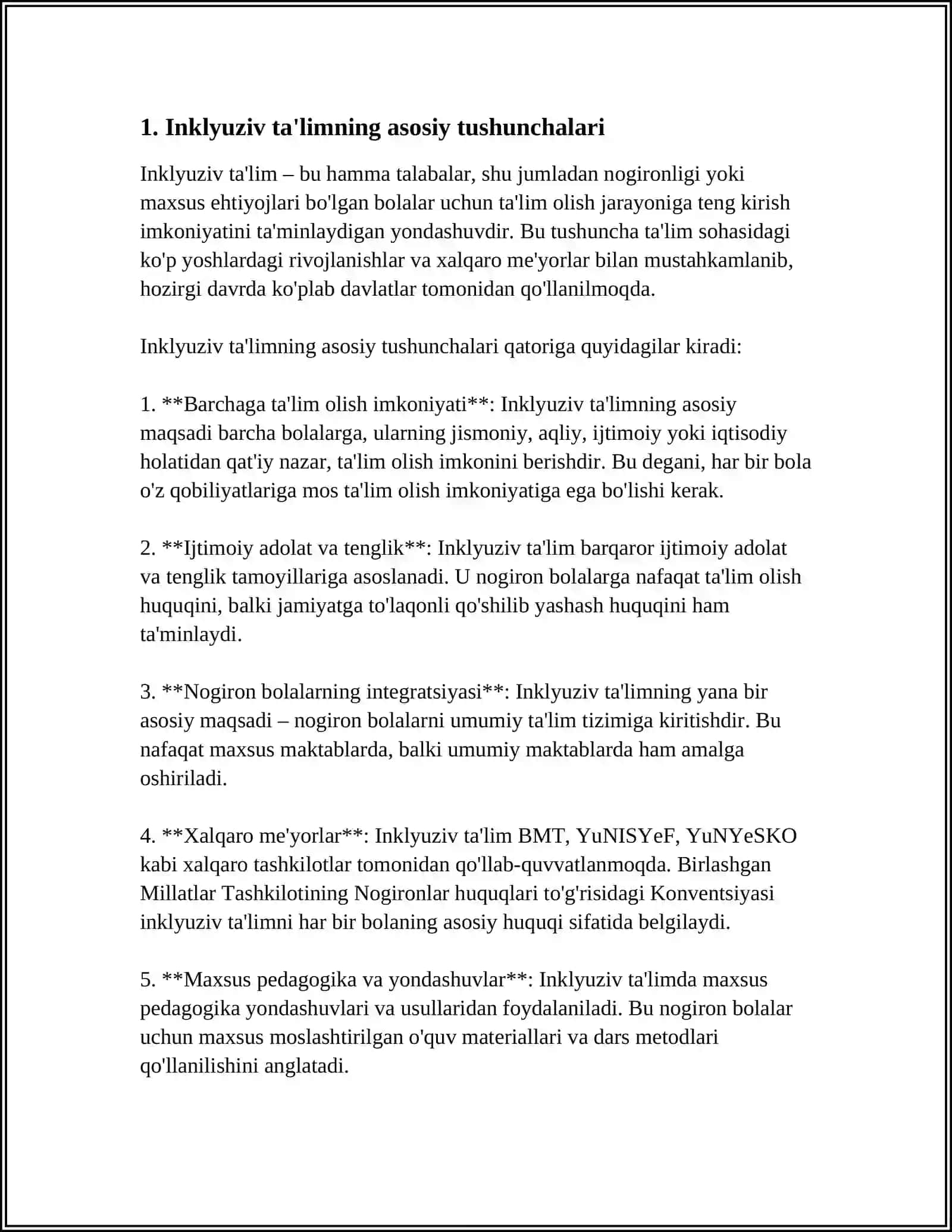 O'QITUVCHILARNING INKLYUZIV TA'LIM BO'YICHA KASBIY TAYYORGARLIGI VA RIVOJLANISHI - MICHAEL J. FOX 3