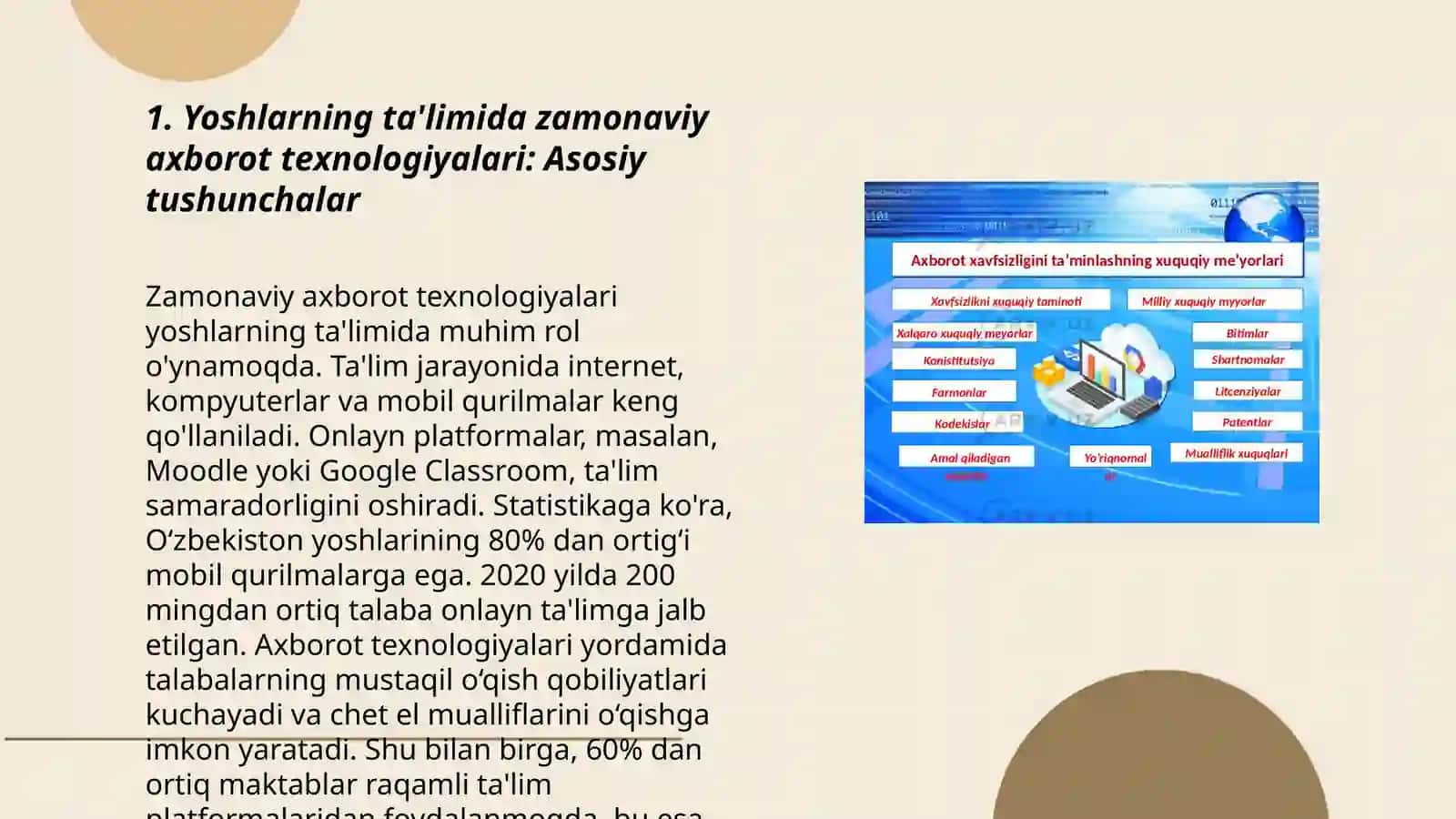 Zamo-naviy axborot texnologiyalari 3