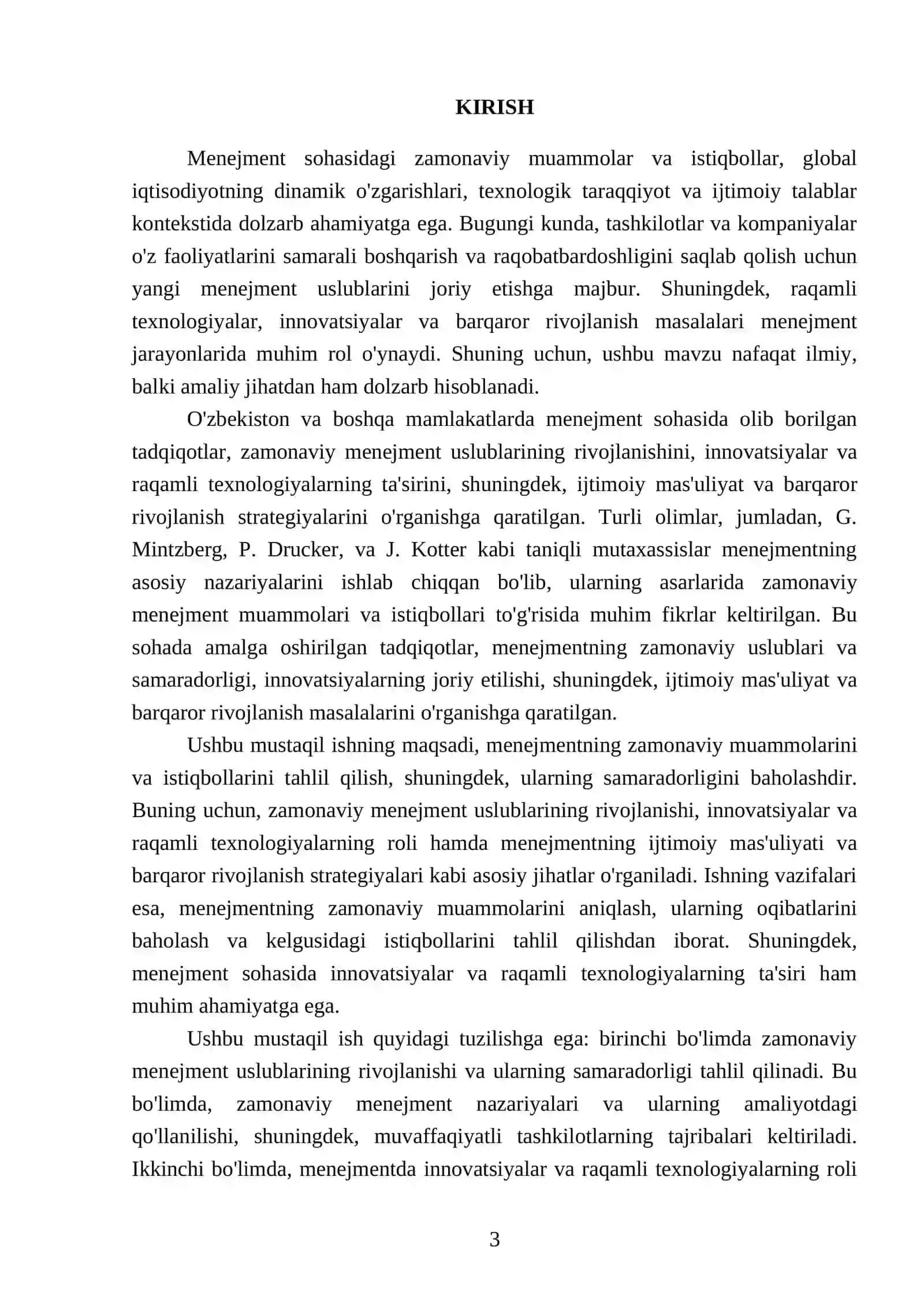 Menejmentning zamonaviy muammolari va istiqbollari 3