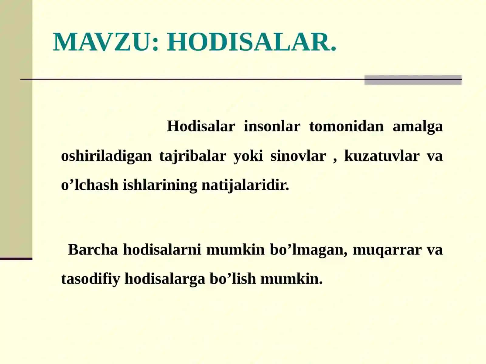 Ehtimolliklar nazariyasi va matematik statistika elementlari 3