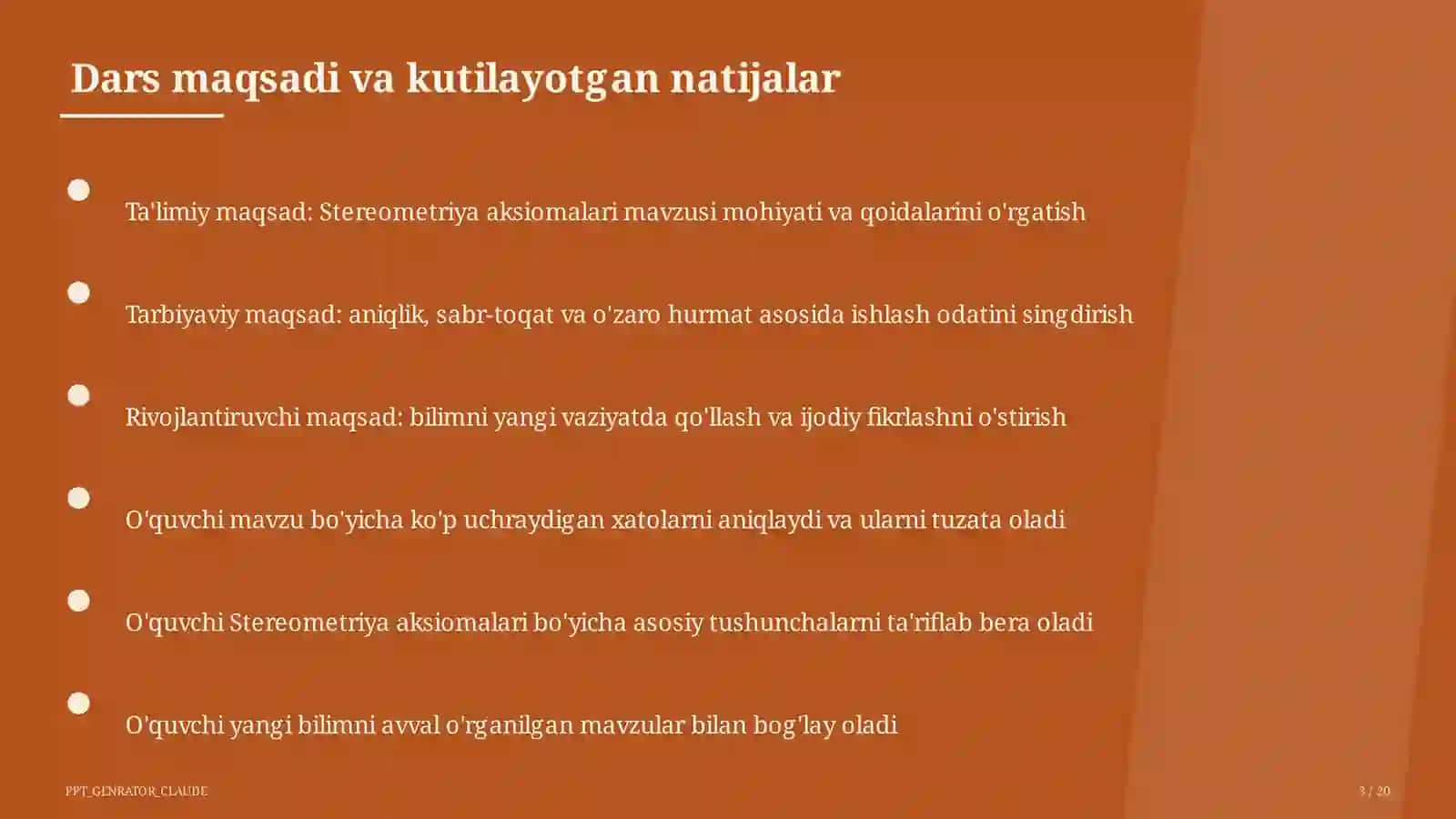 Stereometriya aksiomalari (10-sinf) 3