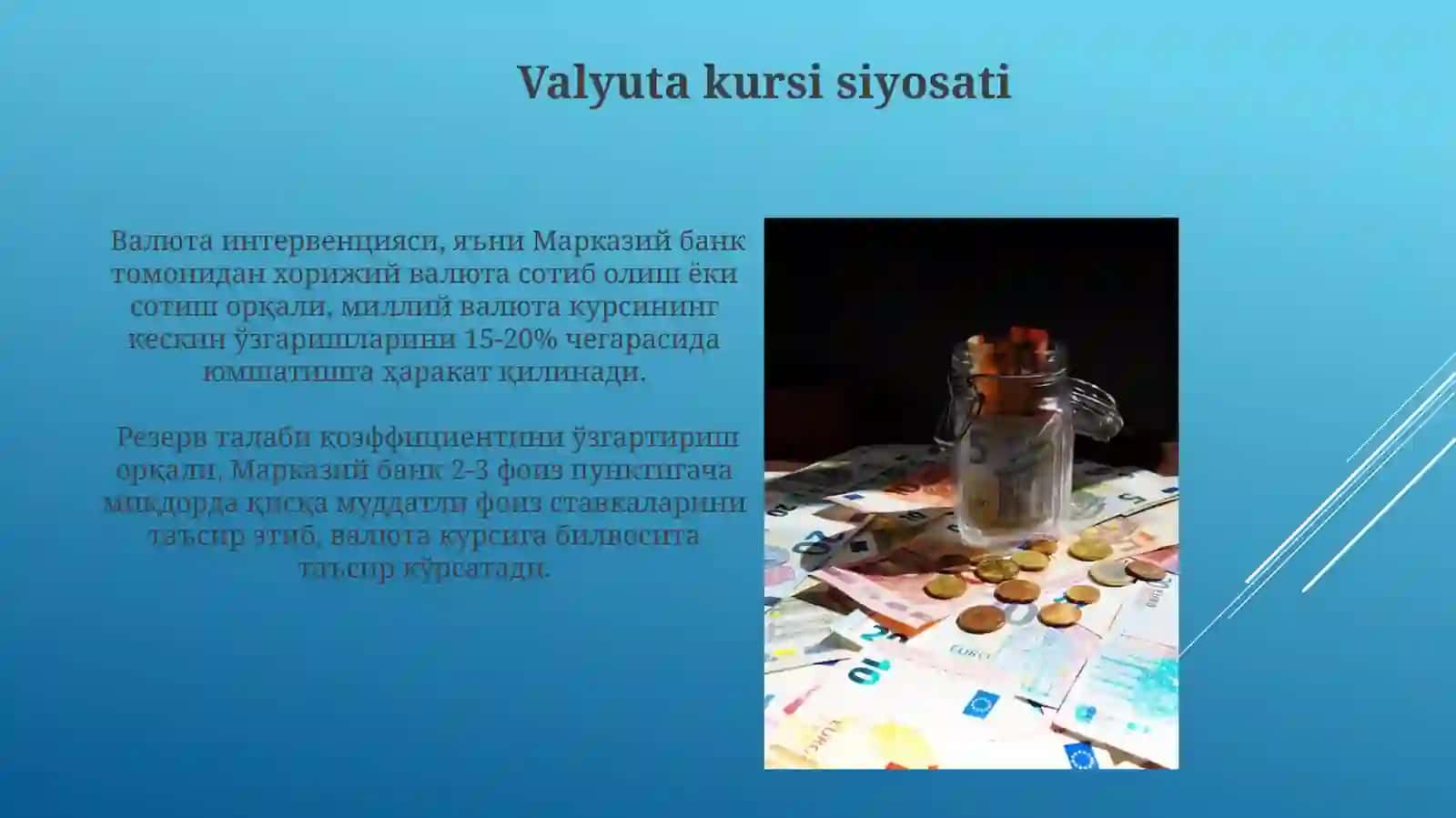 Davlatning pul-kreditsiyosatining asoslari 3