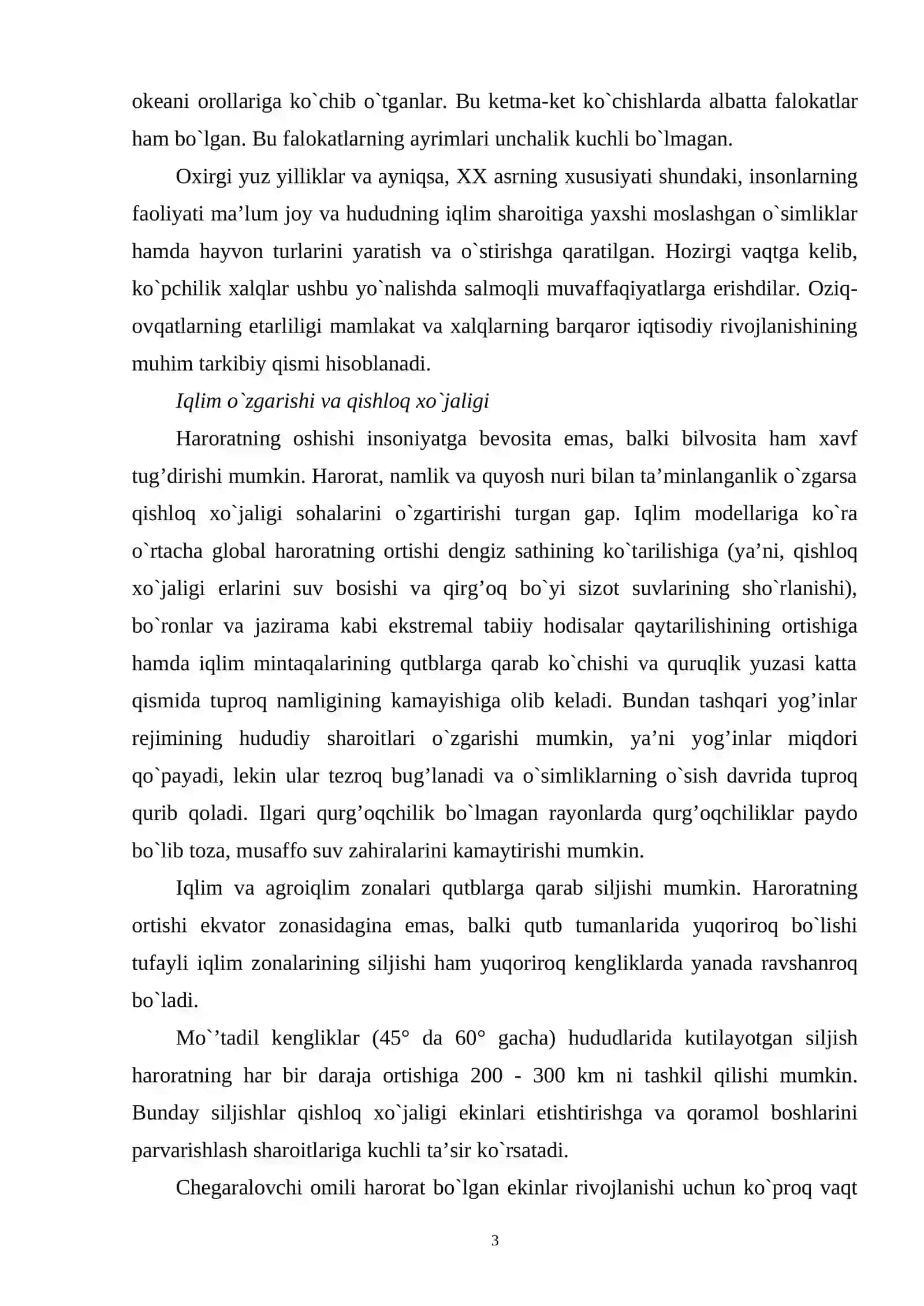 Iqlim o’zgarishi 3