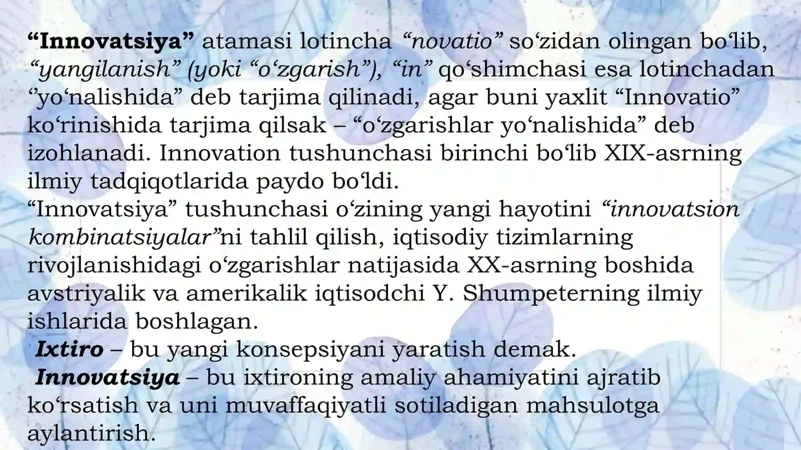 Innovatsiya va Novatsiya 3