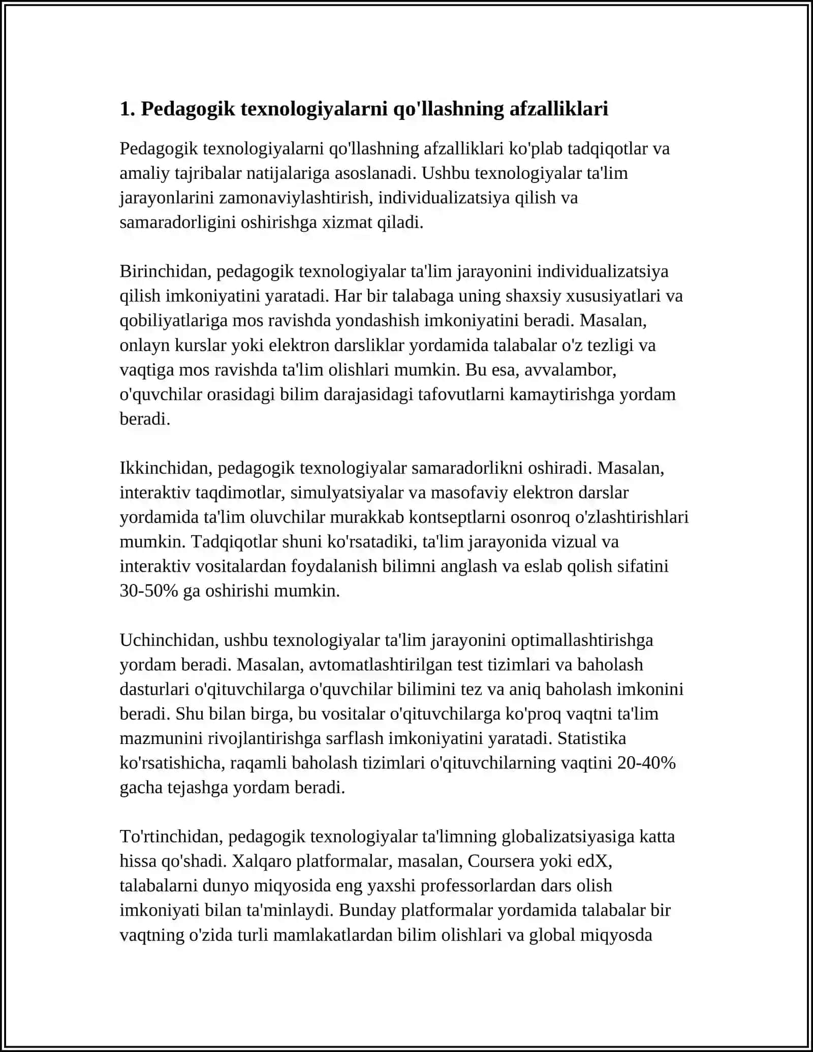 BOSHLANGʻICH SINF INGLIZ TILI DARSLARINI TASHKIL ETISHDA PEDAGOGIK TEXNOLOGIYALARNING OʻRNI 3