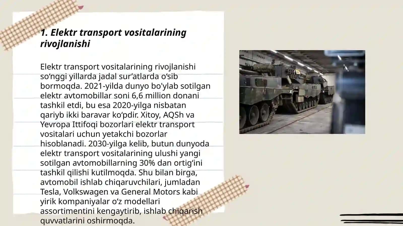 Elektr transport vositalarining rivojlanishi 3