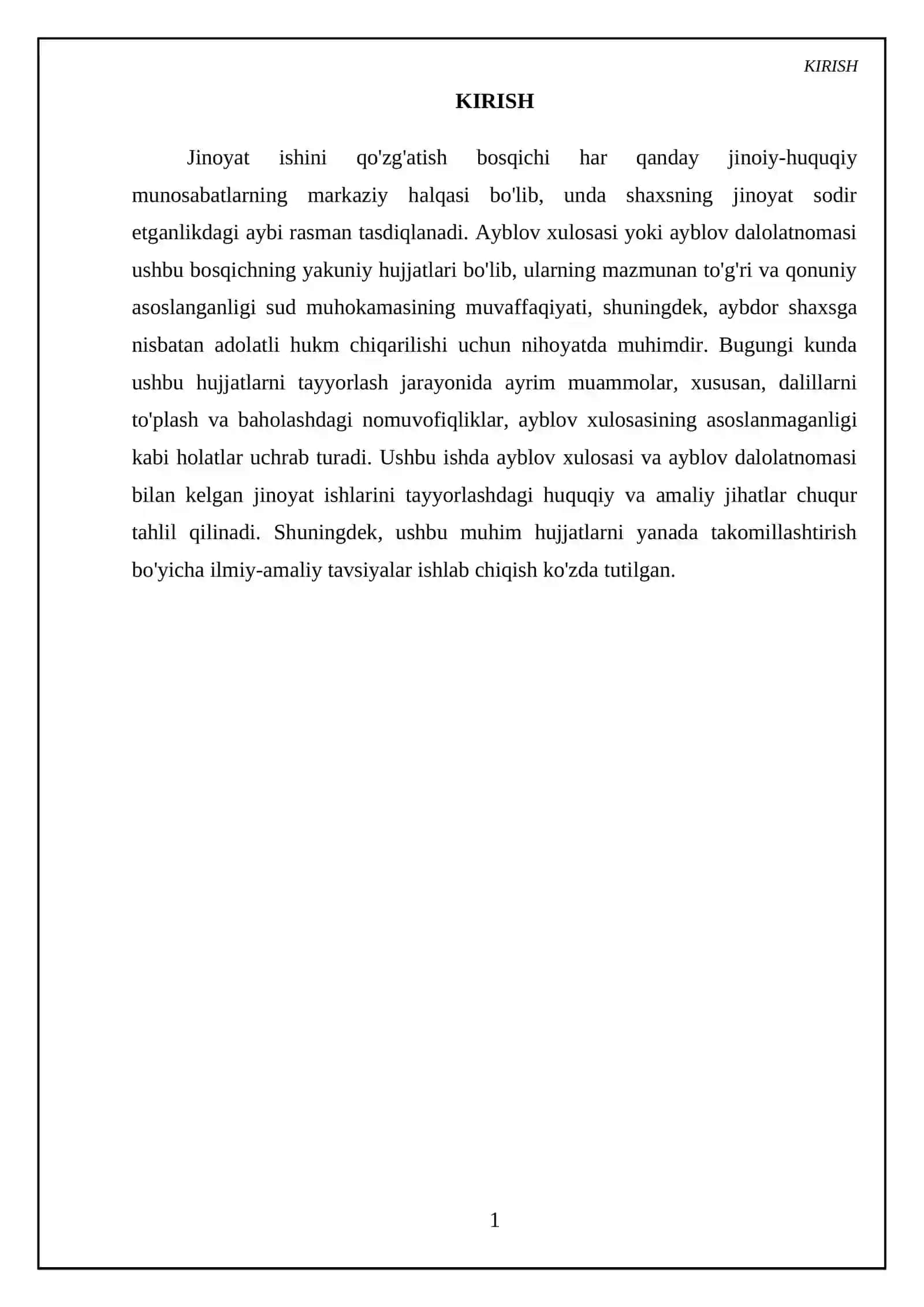Ayblov xulosasi yoki ayblov dalolatnomasi bilan kelgan jinoyat ishi 3