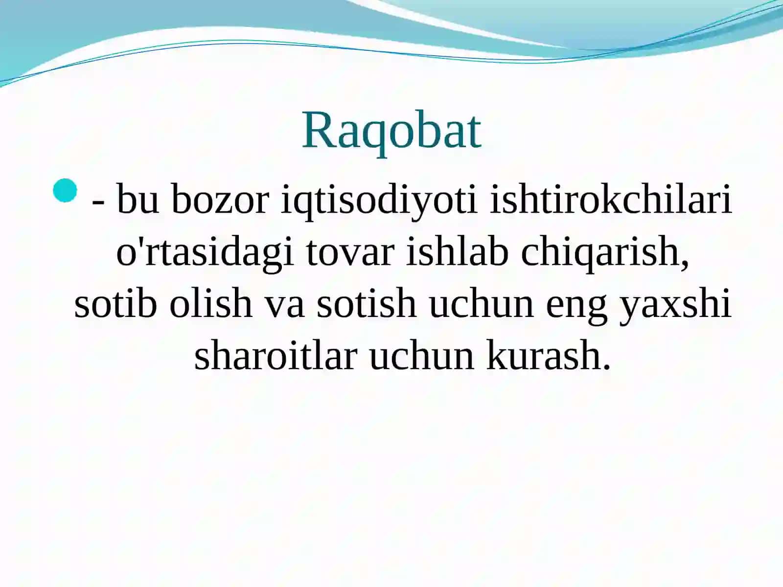 3-mavzu: Jahon mediava axborot makonidagi raqobat muhiti (2 soat) 3