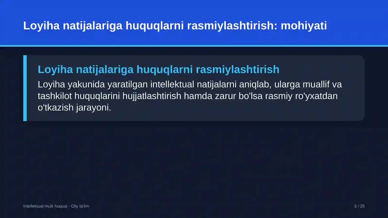 avtomobilsozlik sanoatida loyiha natijalariga intellektual huquqlarni rasmiylashtirish 4141 3