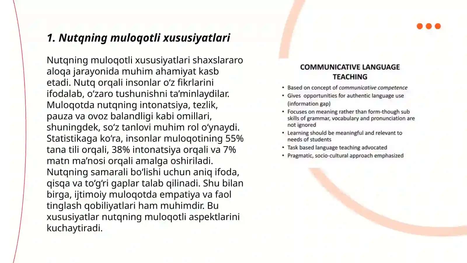 Nutqning muloqotli xususiyatlari 3