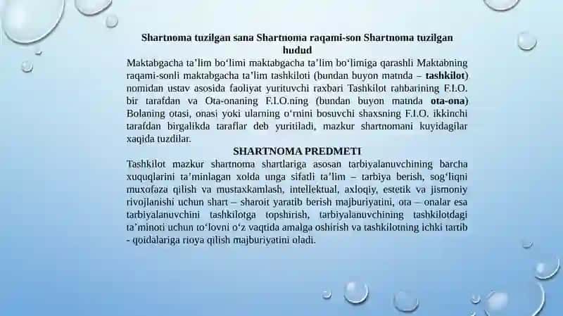 Bolani maktabga tayyorlashda oilanin go'rni 3