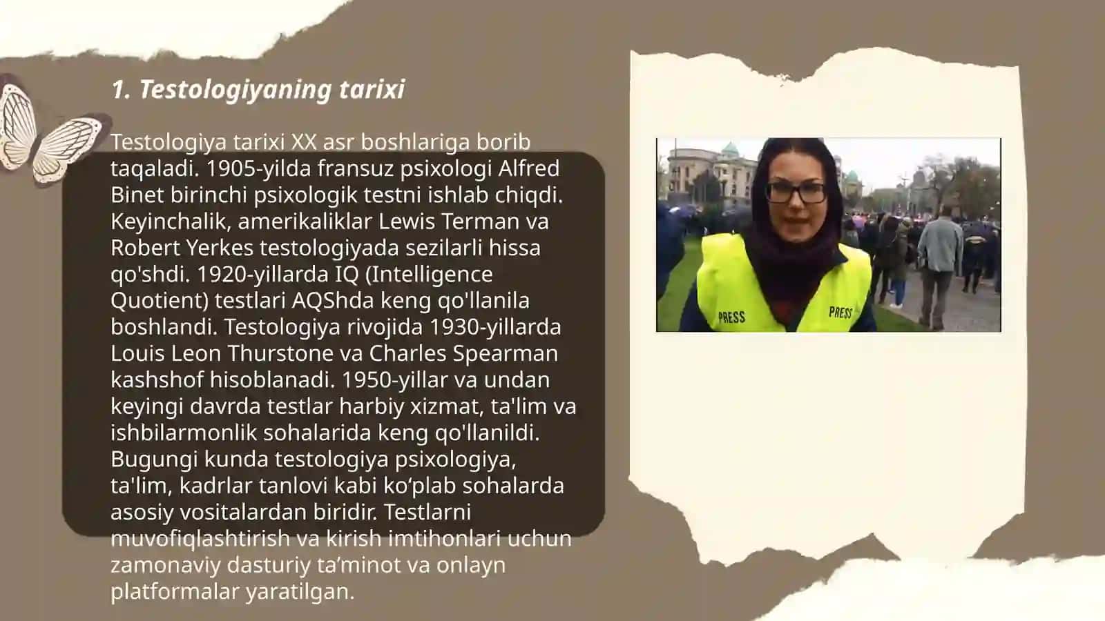 Testologiya faniga kirish. Nazorat predmeti va obyekti 3