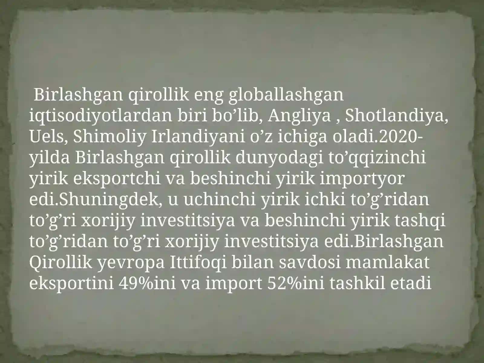 Birlashgan Qirollik makroiqtisodiy ko’rsatkichlari tahlili 3