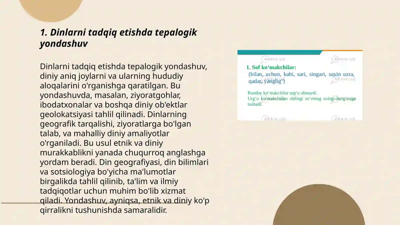 Dinlarni tadqiq etish metadalogiyasi.Tepalogik, qiyosiy,tarkibiy - funksional,ginetik tahlil. Qiyosiy dinshunoslikning metodlari 3