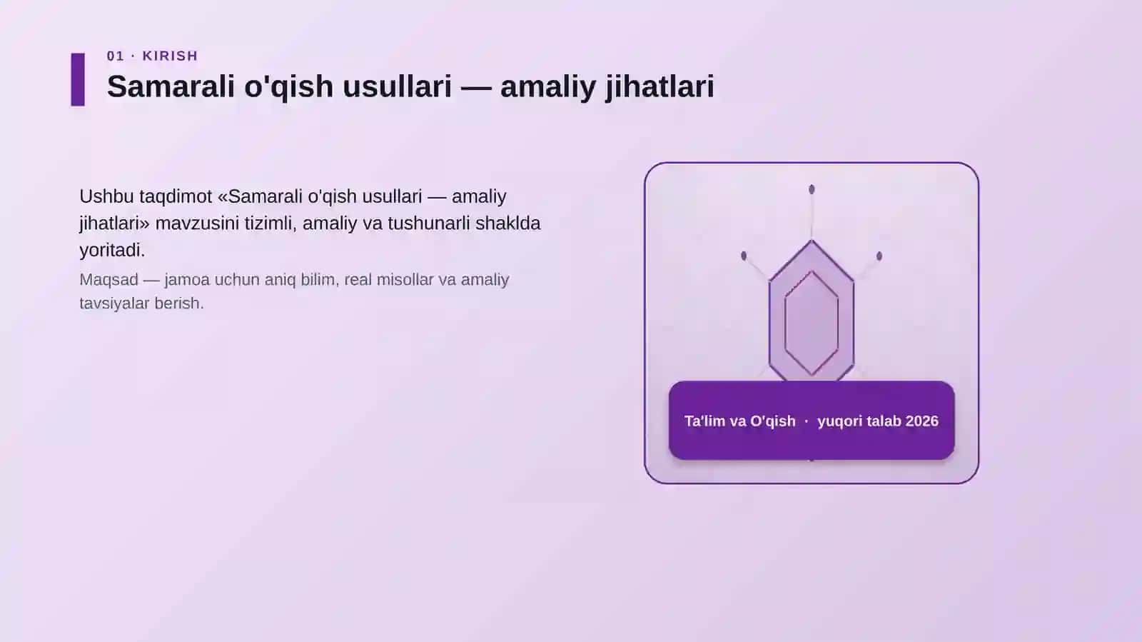 Samarali o'qish usullari — amaliy jihatlari 3