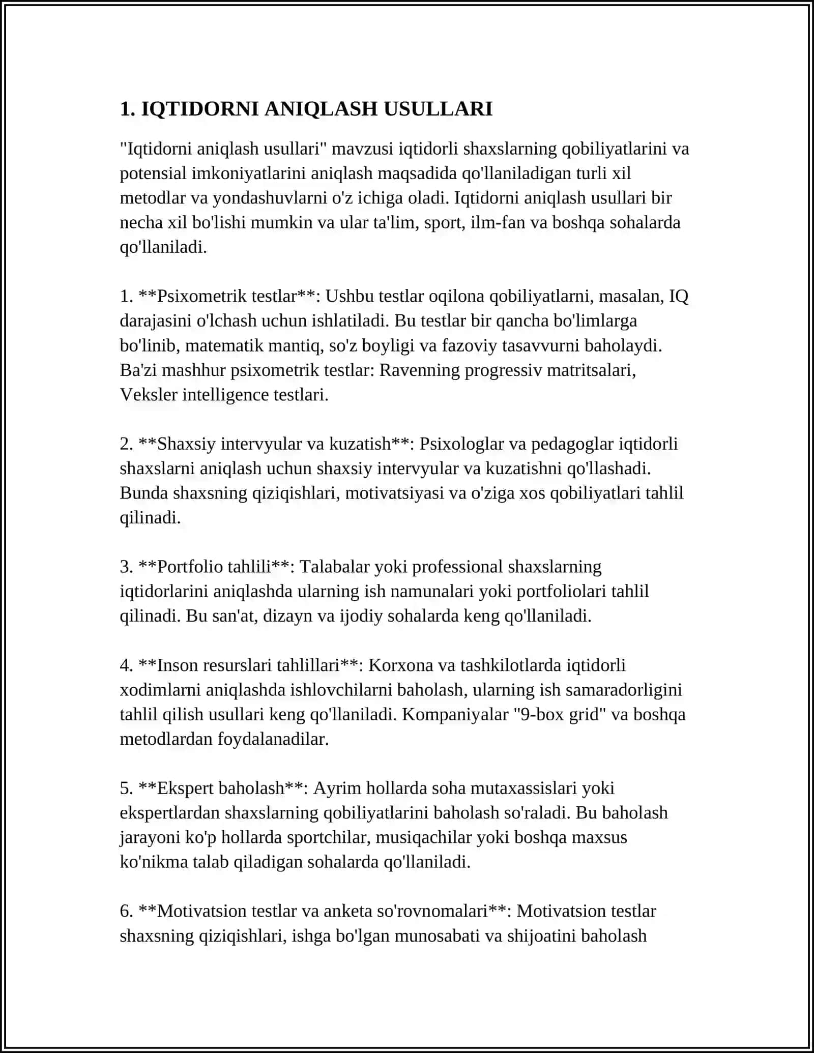 IQTIDORLILIK VA AKADEMIK O'ZLASHTIRMASLIK 3