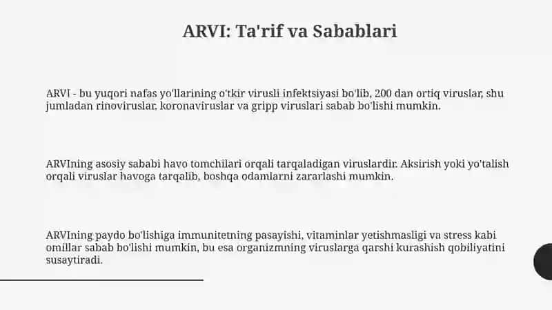 ARVI profilaktikasi 3