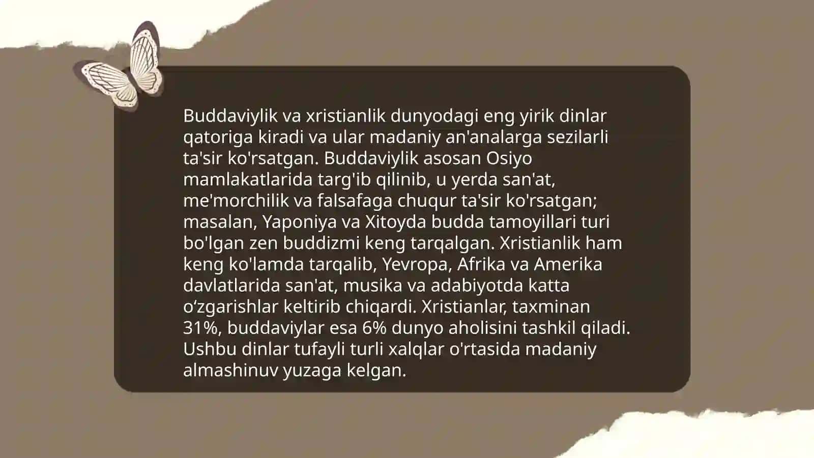 Buddaviylik va xristianlik dinining jamiyat taraqqiyotiga ta'siri 3