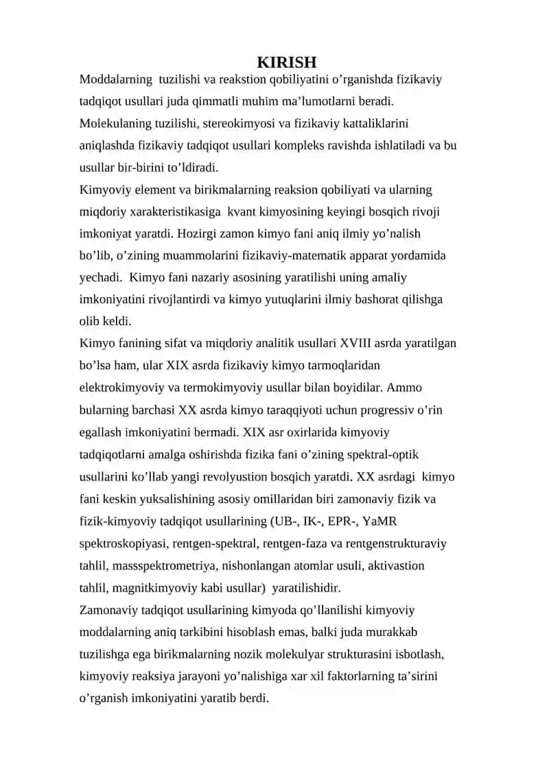 SPEKTROMETRIYA USULIDA ISHLAYDIGAN O’LCHASH QURILMALARINING METRALOGIK TASNIFI METRALOGIK HARAKTERISTIKALARI 3