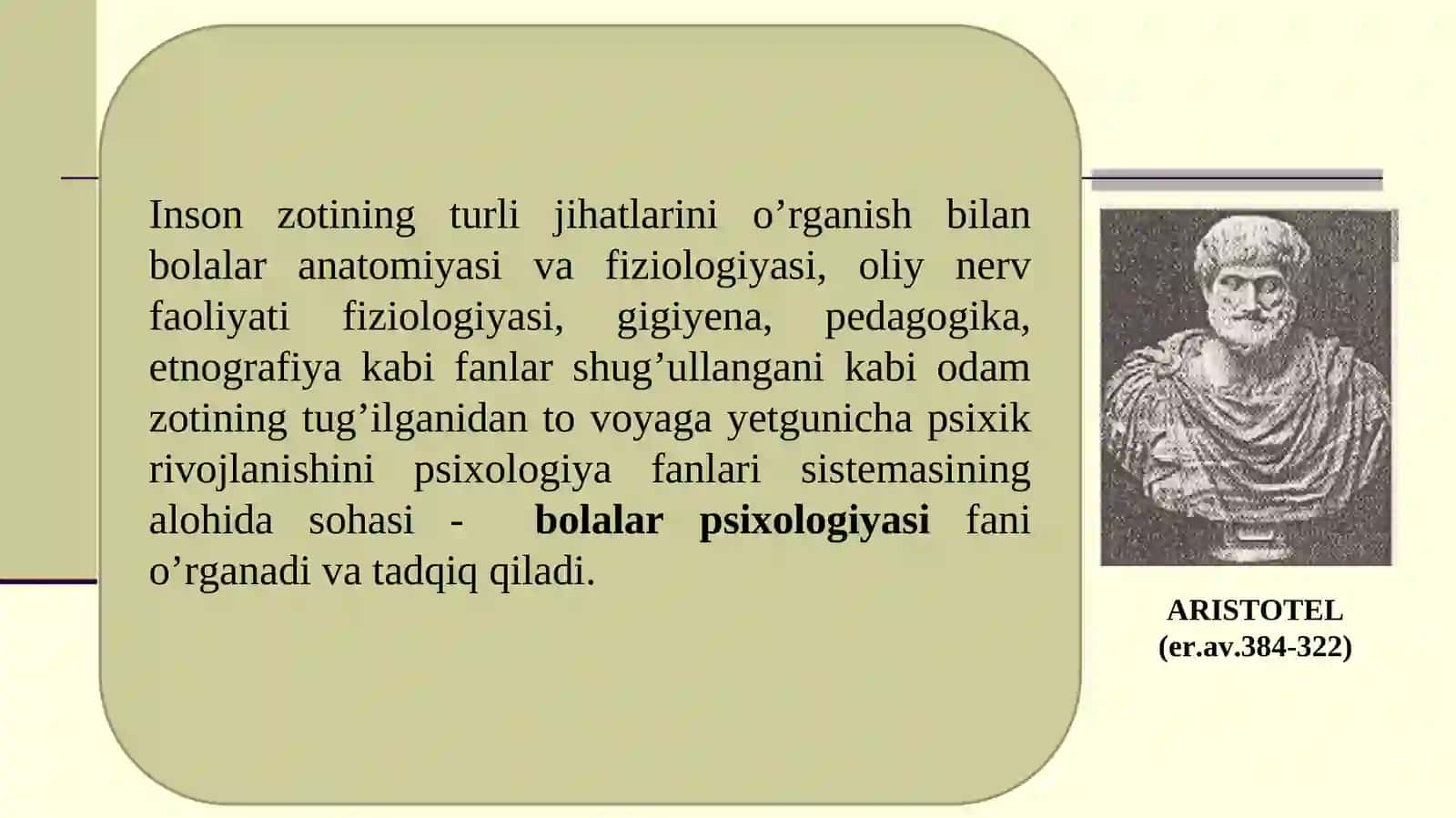 Yoshdavrlar psixologiyasi fanining predmeti, maqsadi va vazifalari 3