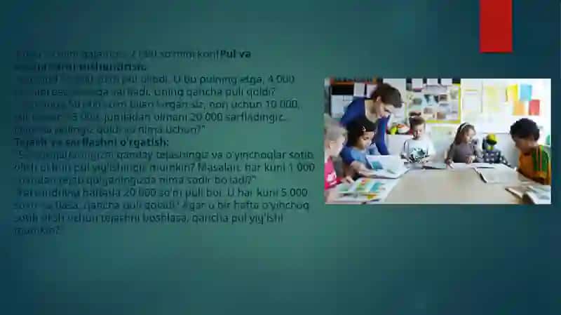 Boshlang’ich sinf o’quvchilarigamos iqtisodiy masala  tuzish va yechish 3