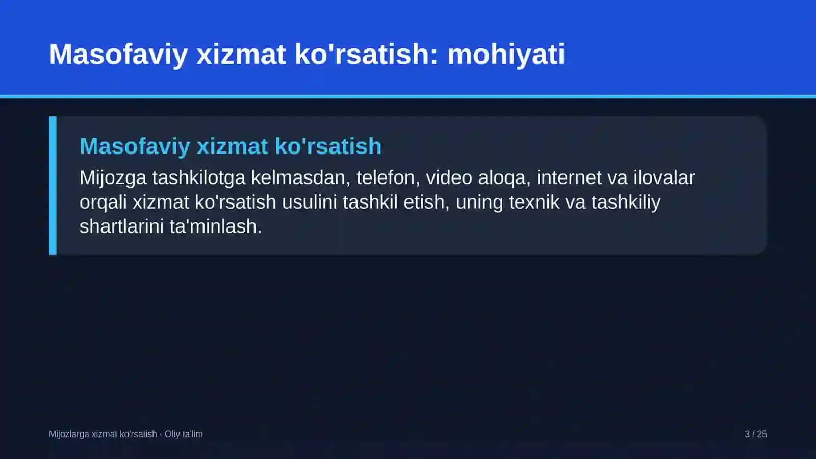 masofaviy ta'limda masofaviy xizmat ko'rsatishni yo'lga qo'yish 1008 3