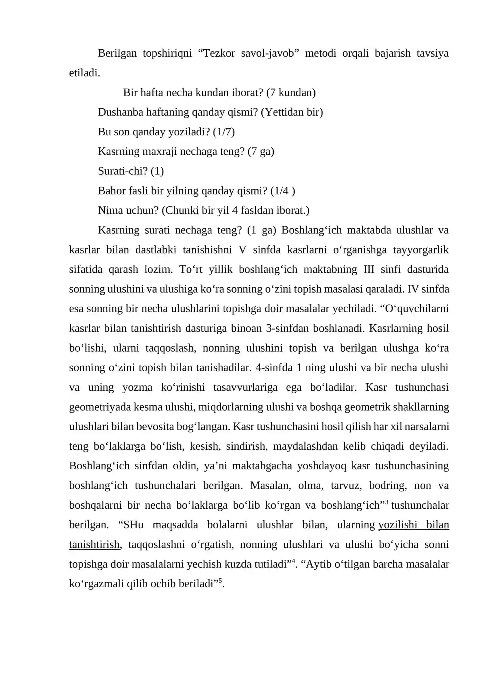 Kasr tushunchasi. Ulush. Butunning ulushini toppish. Ulushga ko’ra butunni topish 3