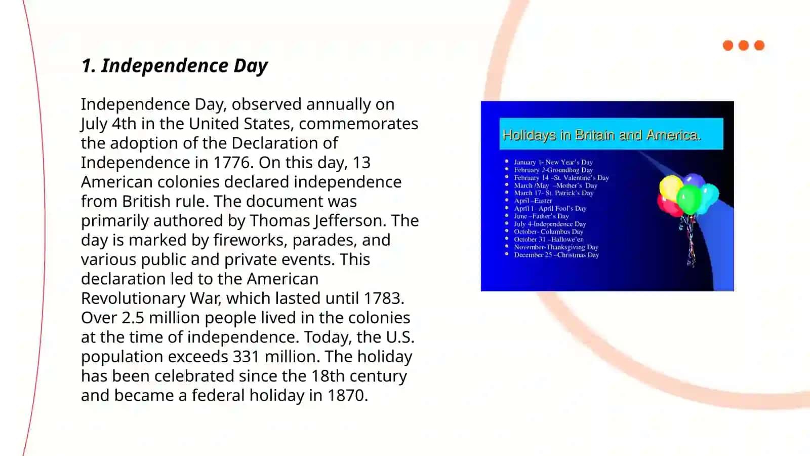 American Holidays 3
