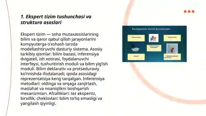 Ekspert tizmlarning tuzilishi 3