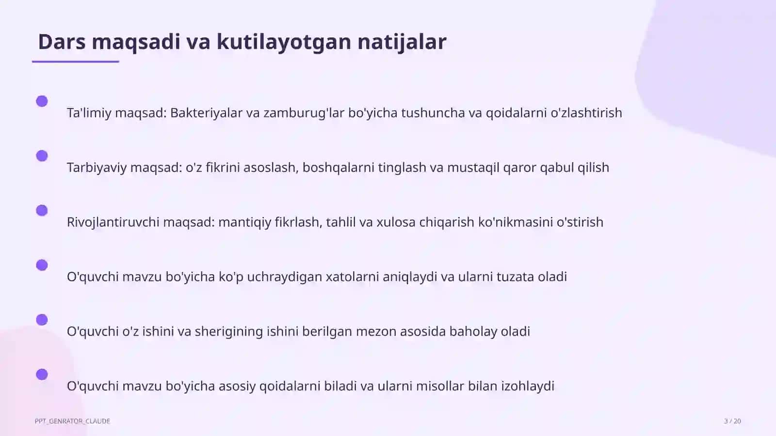 Bakteriyalar va zamburug'lar (6-sinf) 3