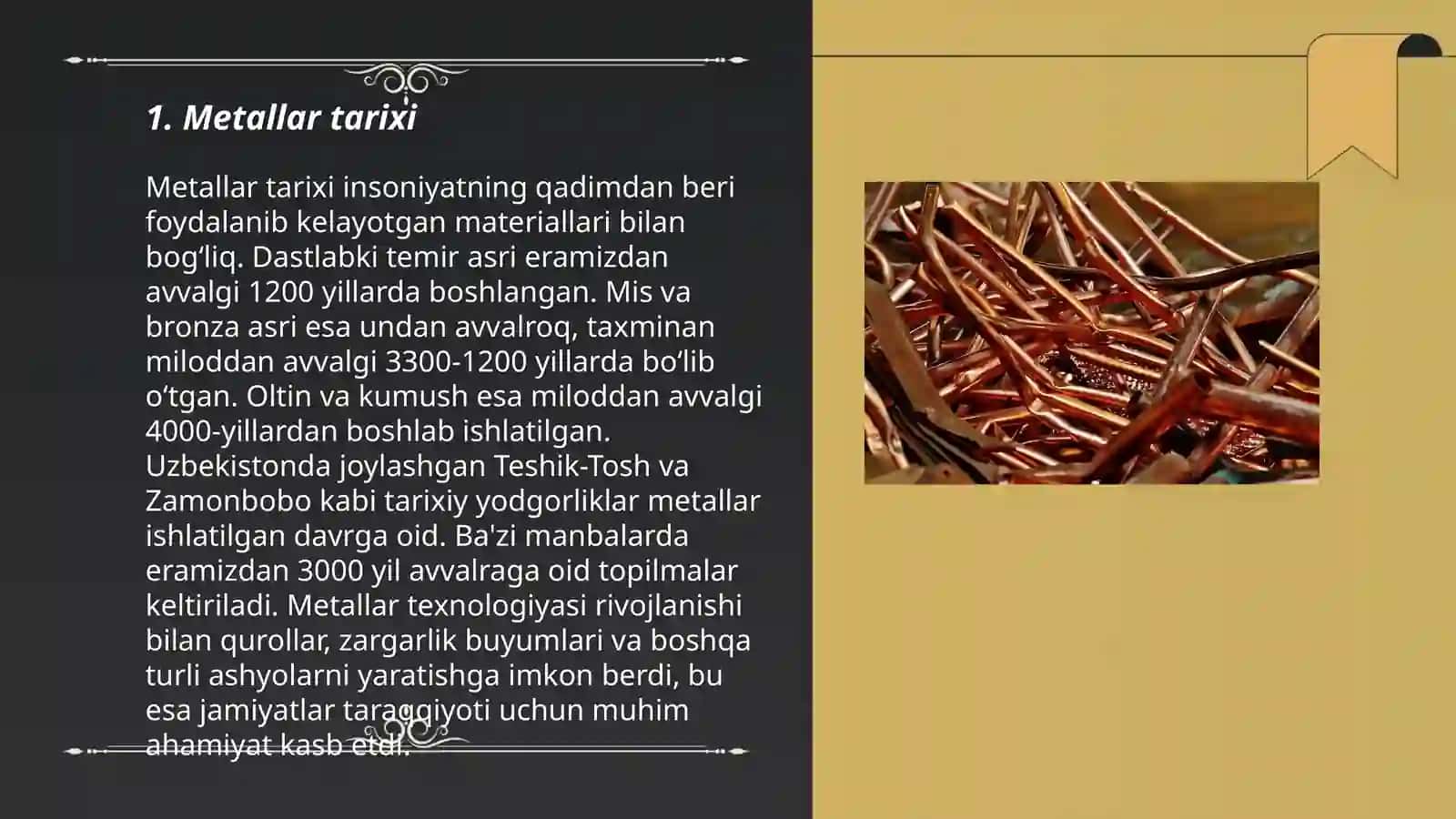 Metallar tarixi 3
