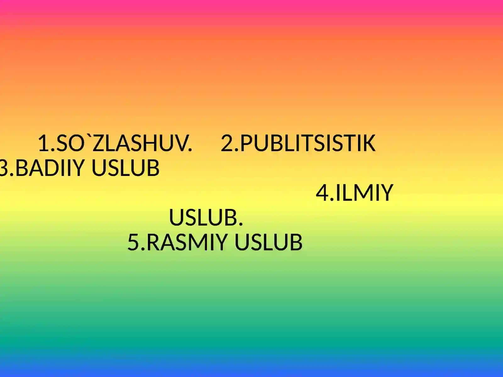 USLUBIYAT. USLUBIY XATO VA UNING YUZAGA KELISH HOLATLARI 3