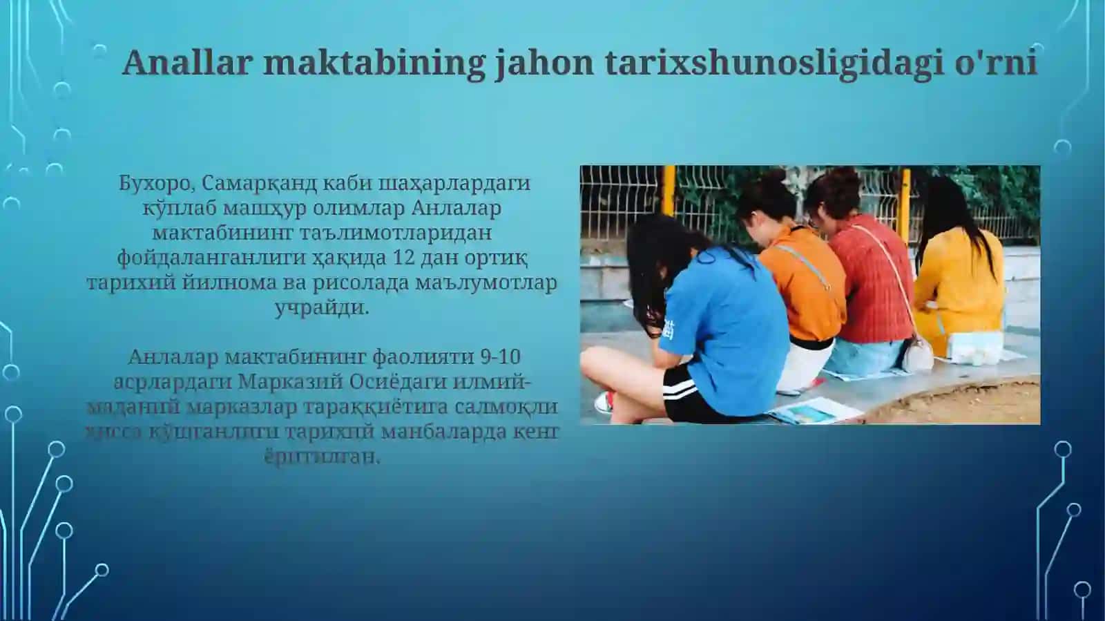 Anallar Maktabi Faoliyati 3