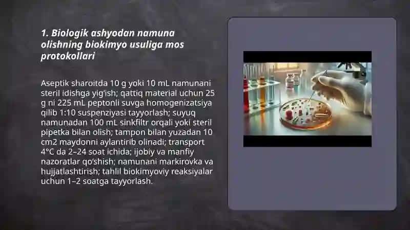 Biologik ashyoni bakterial kontaminatsiyasini biokimyo usulda aniqlash 3