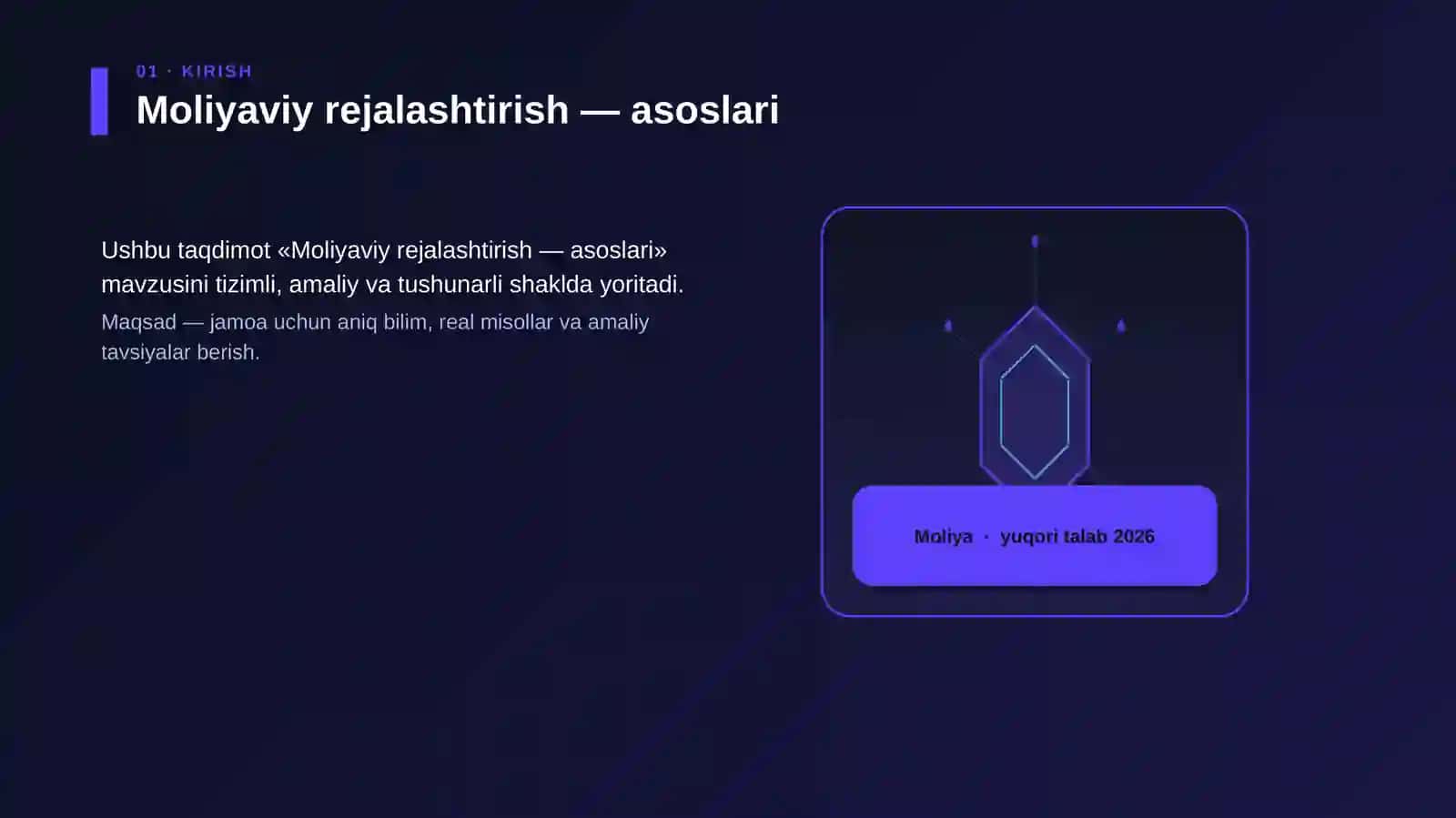 Moliyaviy rejalashtirish — asoslari 3