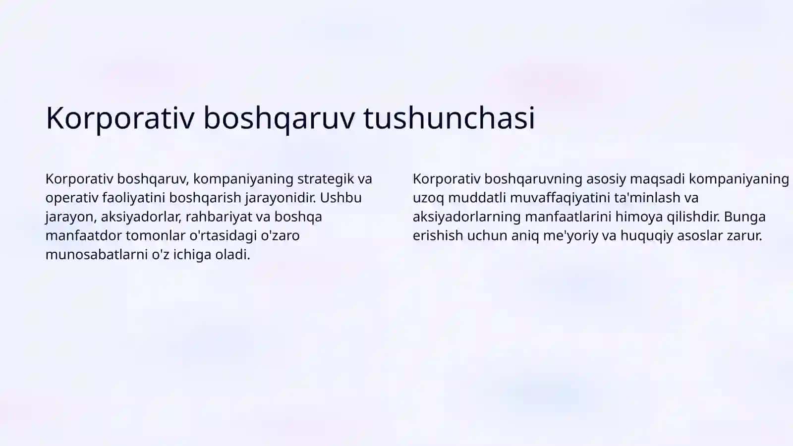 Korporativ boshqaruvning huquqiy meyoriy asoslari 3