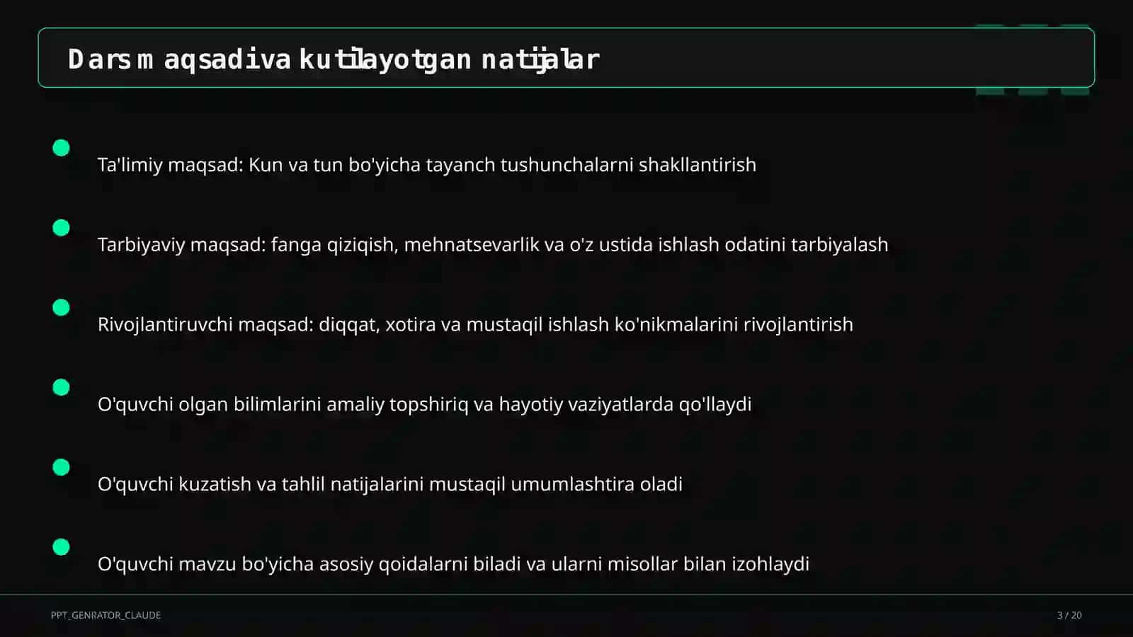 Kun va tun (1-sinf) 3
