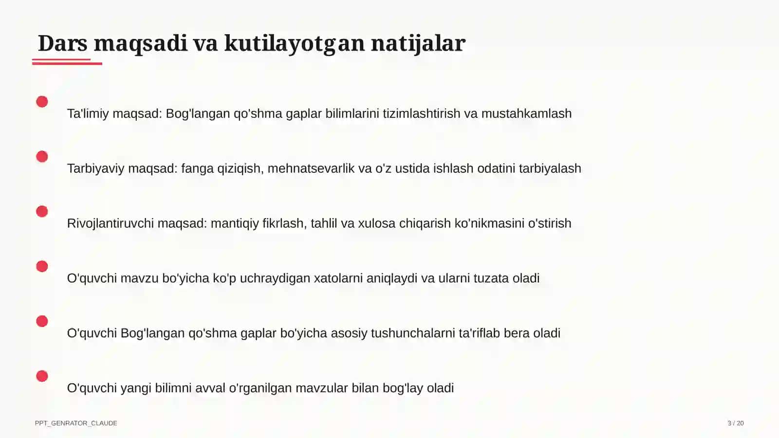 Bog'langan qo'shma gaplar (9-sinf) 3
