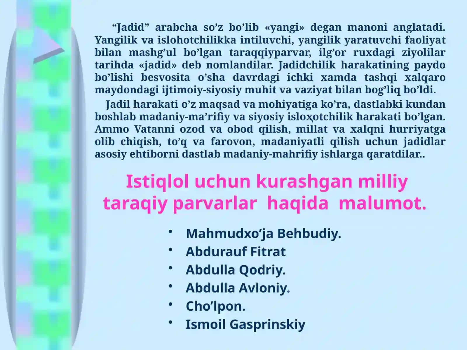 Umumiypedagogikafanidan TAQDIMOTI 3